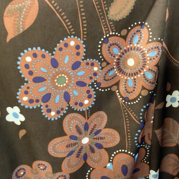 Vintage Late 60s early 70s mod print dress - Picture 7 of 8